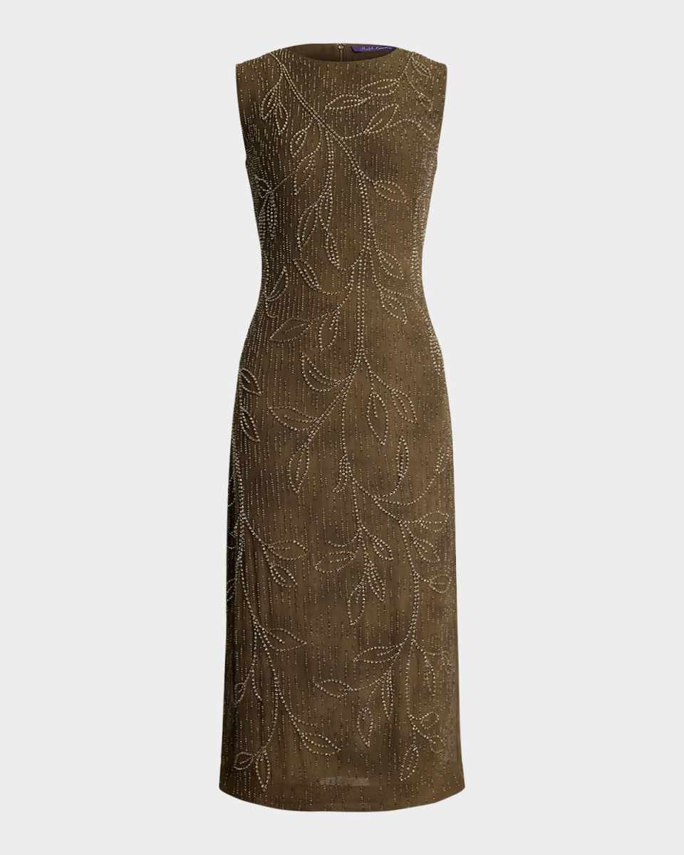 Carroll Embellished Silk Cocktail Dress